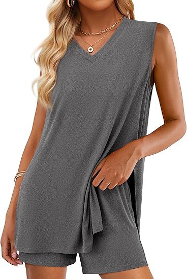 V-neck Sleeveless Top Colouronova