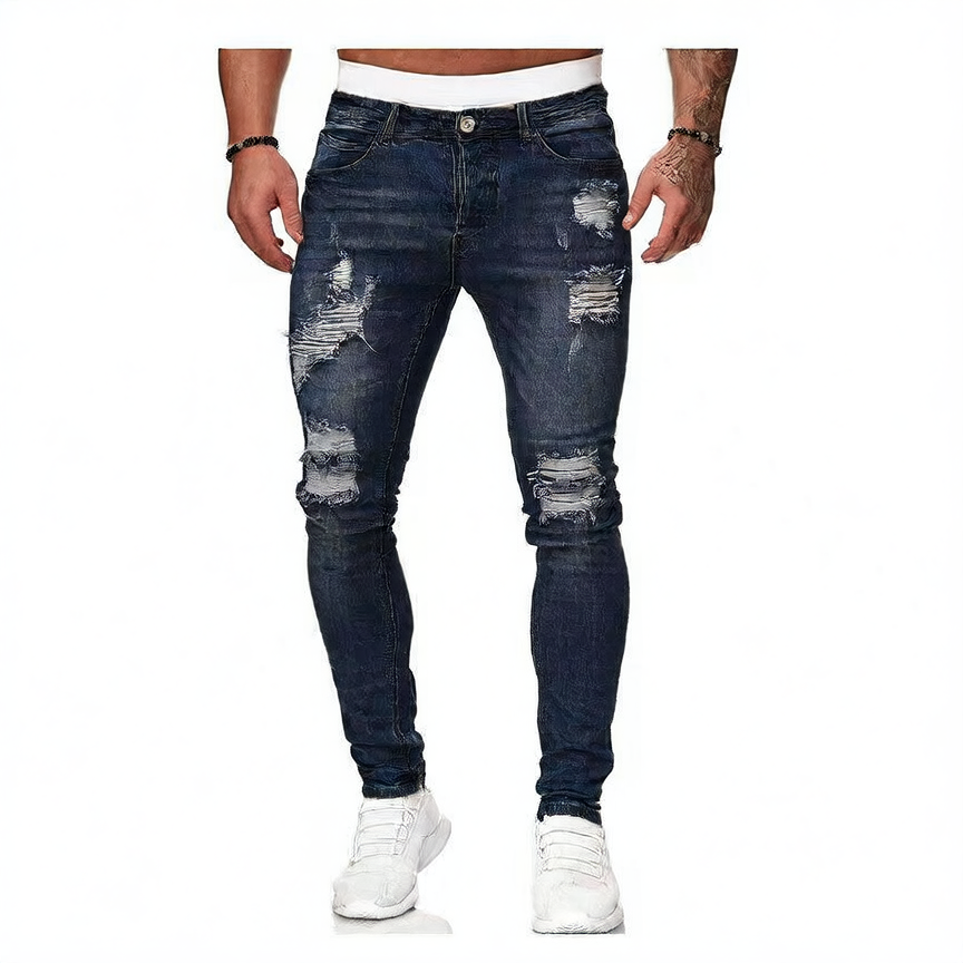 Mens Denim Trousers Colouronova