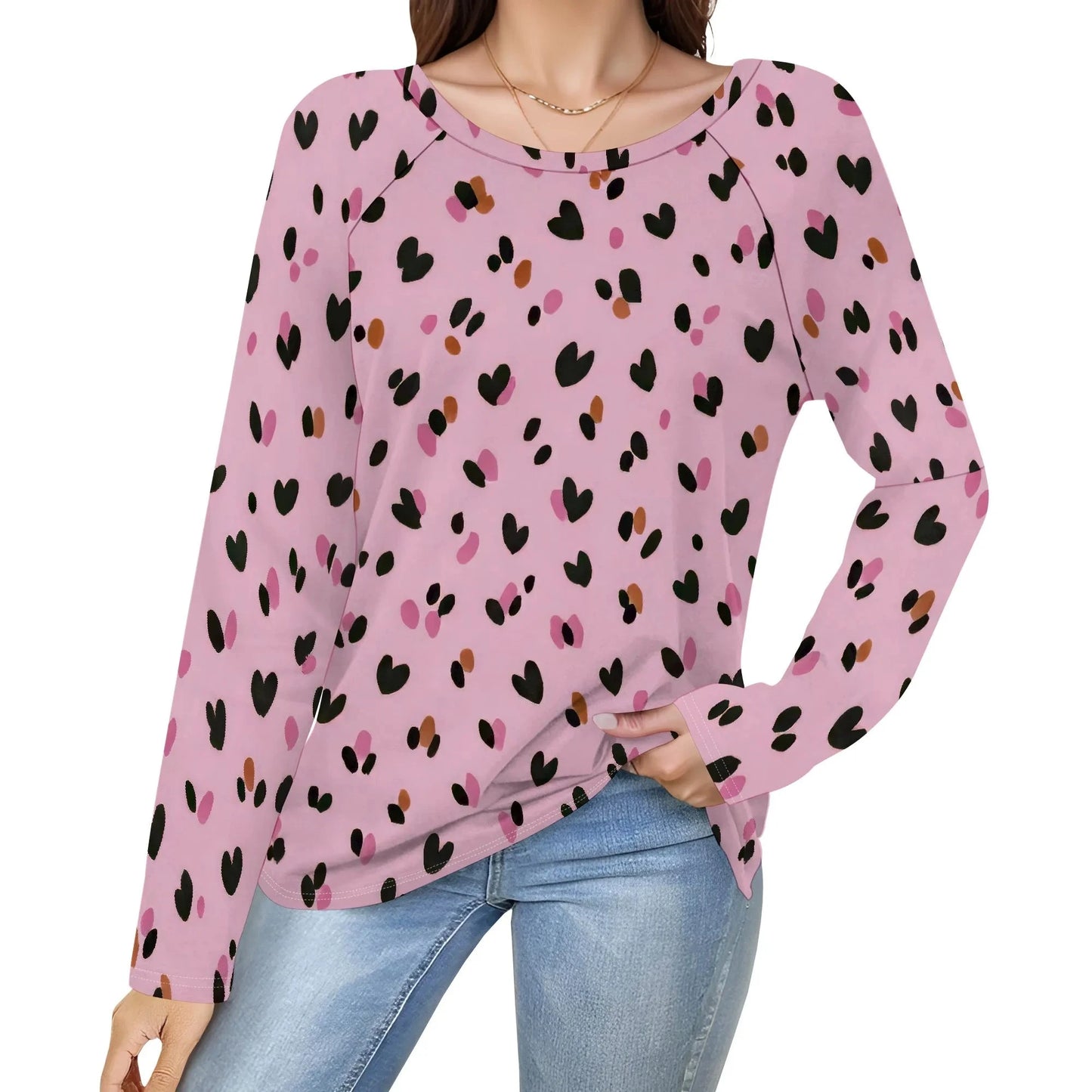 Women's Puff Long Sleeve Tunic Tops Pleated Crew Neck Blouses Dressy Casual Loose Fit Winter and Spring Shirts Colouronova