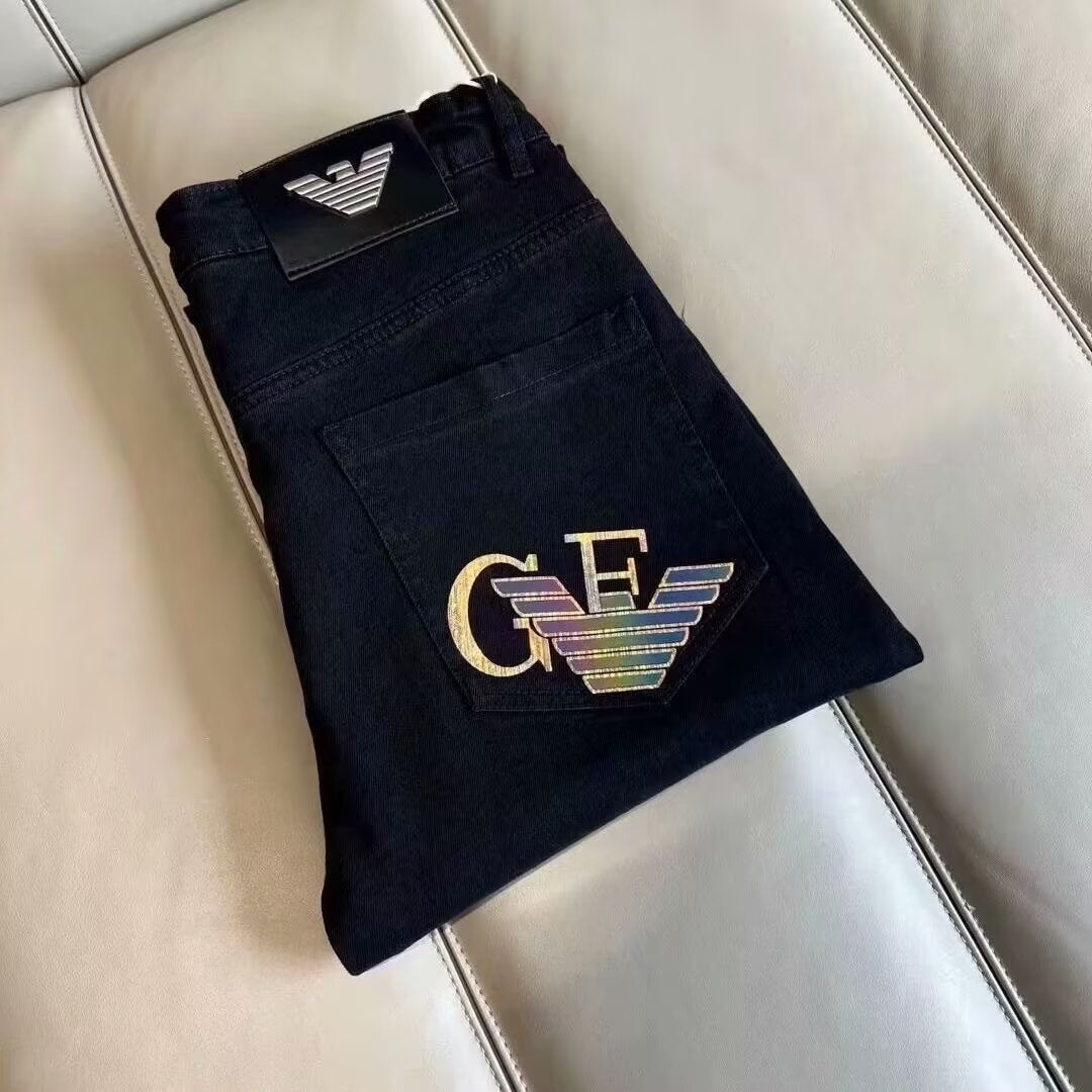 Summer letter-style denim pants Colouronova
