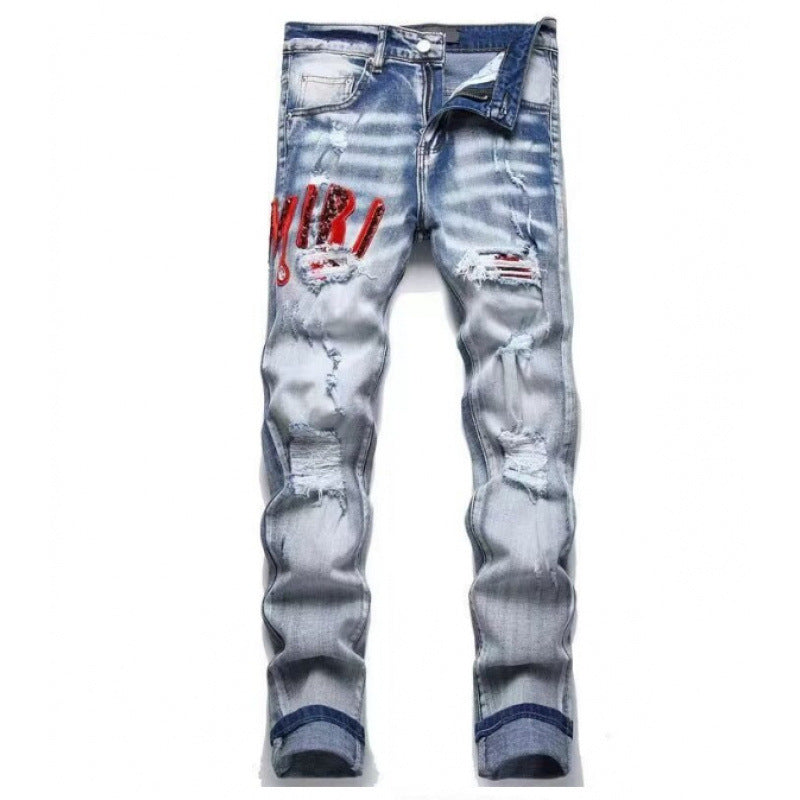 mens cotton jeans Colouronova