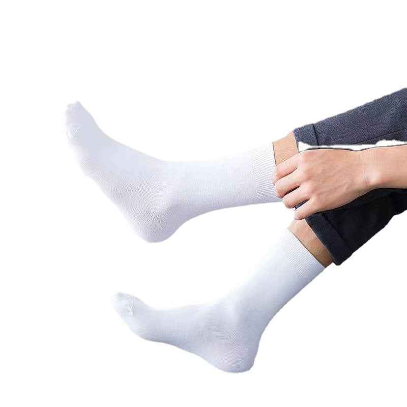 Breathable, moisture-wicking and odor-resistant men's cotton socks