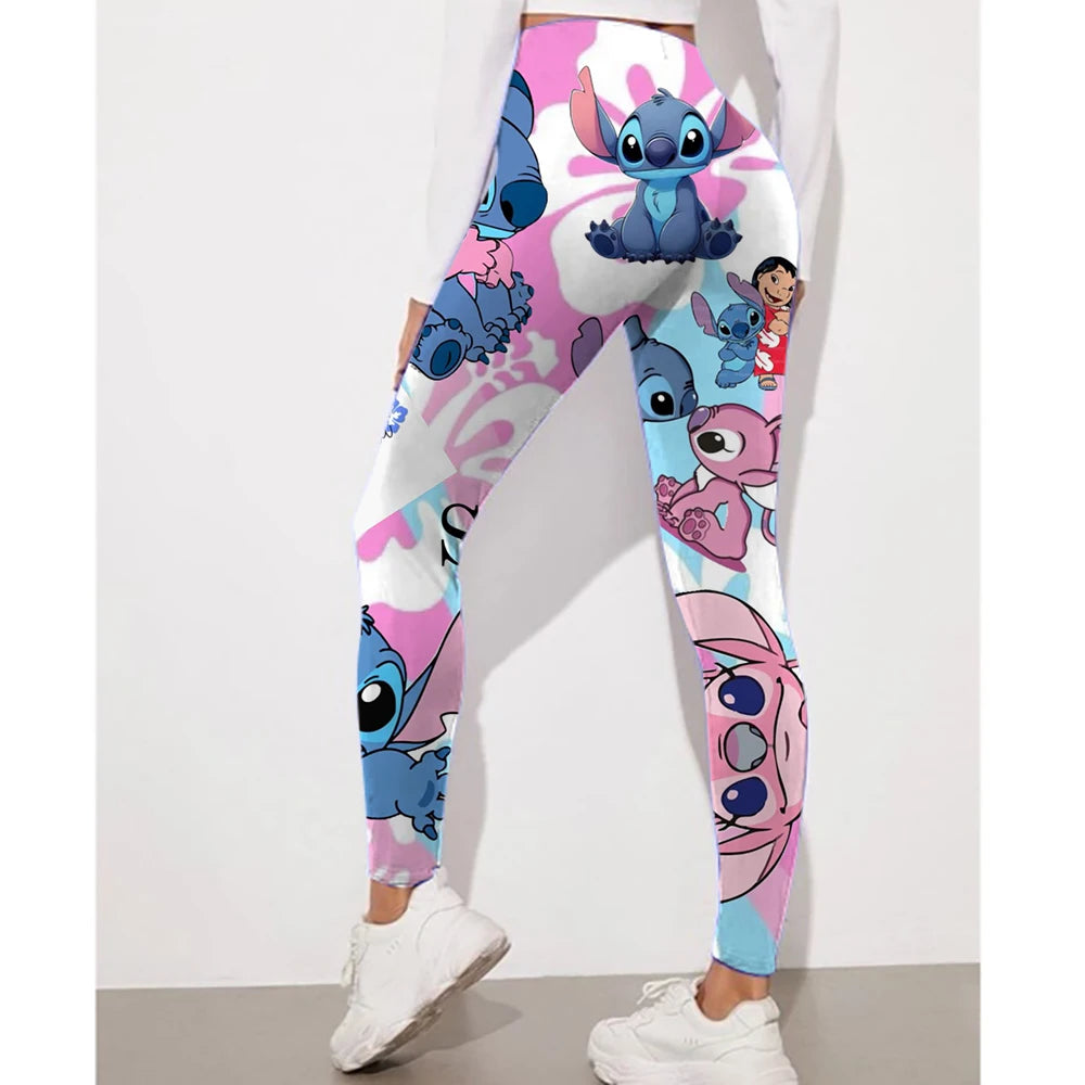 Christmas Stitch printed fitness leggings women's gym running yoga pants sportswear push ups jogging leggings - Colouronova
