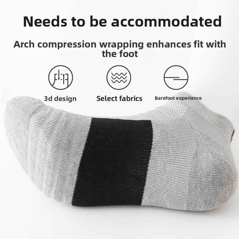 Breathable Mid-Tube Sports Socks for Men