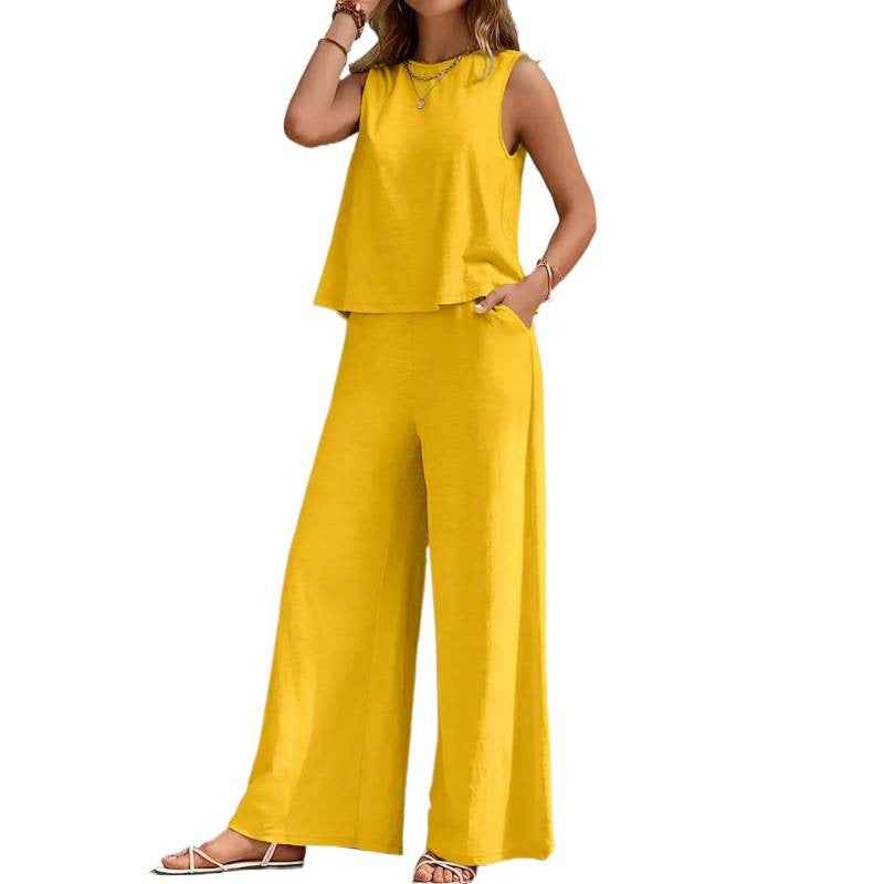 Womens Two Piece Vest and Pants Set