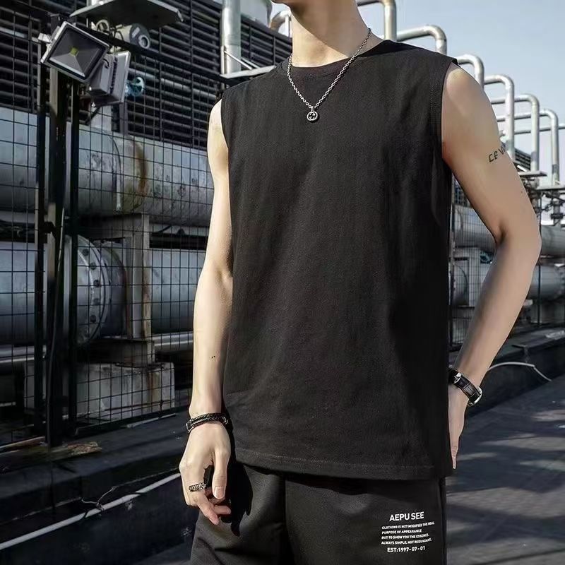 Men's Quick-Dry Sleeveless T-Shirt Loose Fit Workout Top Colouronova