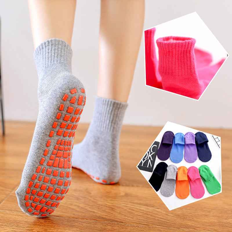 Medium Tube Cotton Anti-Slip Sports Socks