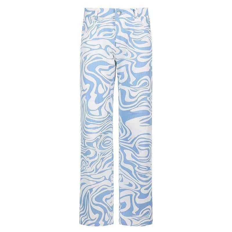 Women's High Waist Straight Leg Jeans