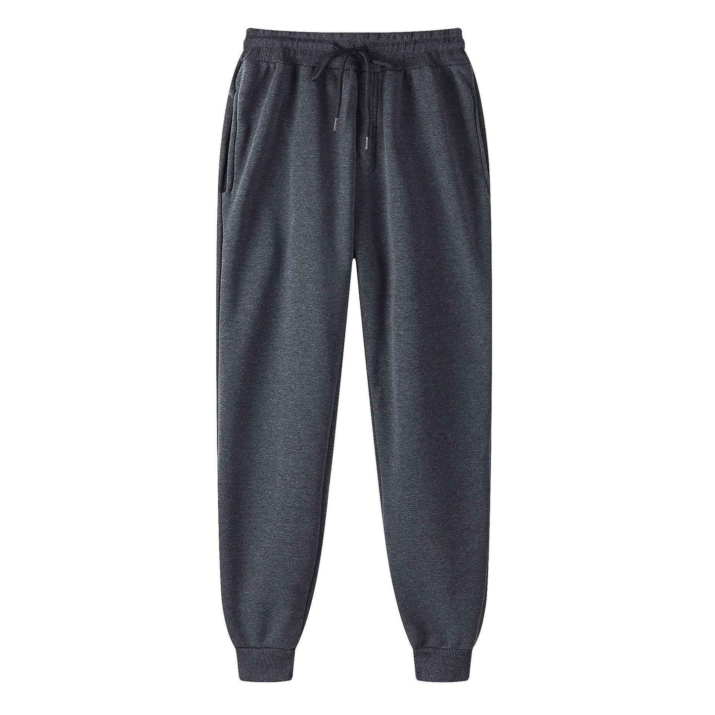 Fleece Lined Sweatpants with Elastic Waist