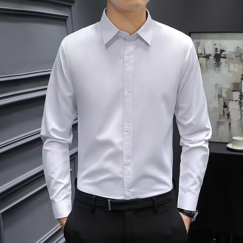 Men's long-sleeved formal dress shirt Colouronova