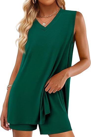 V-neck Sleeveless Top Colouronova