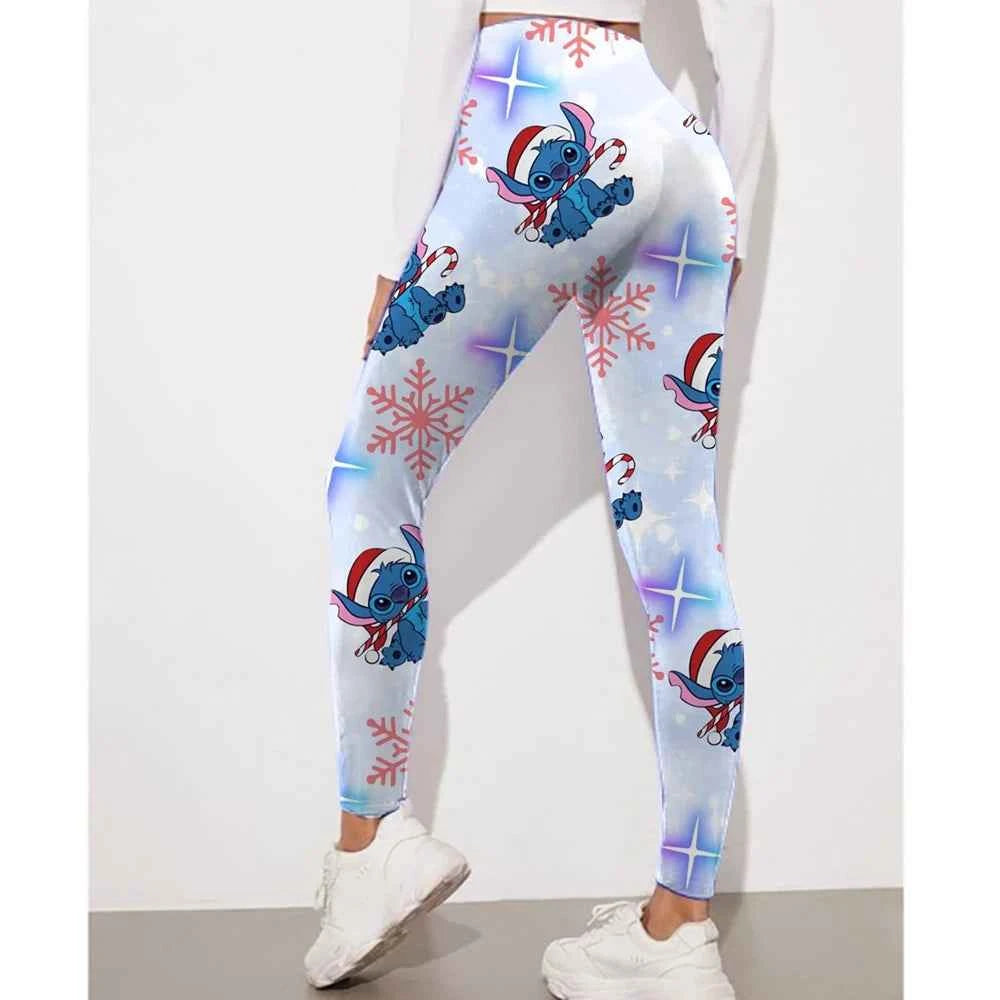 Christmas Stitch printed fitness leggings women's gym running yoga pants sportswear push ups jogging leggings