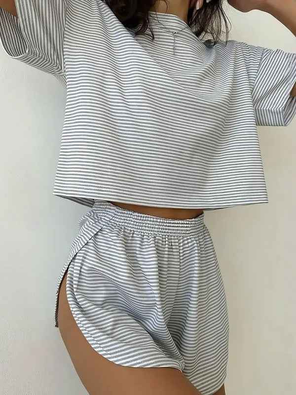 Women's short-sleeve shorts pajamas