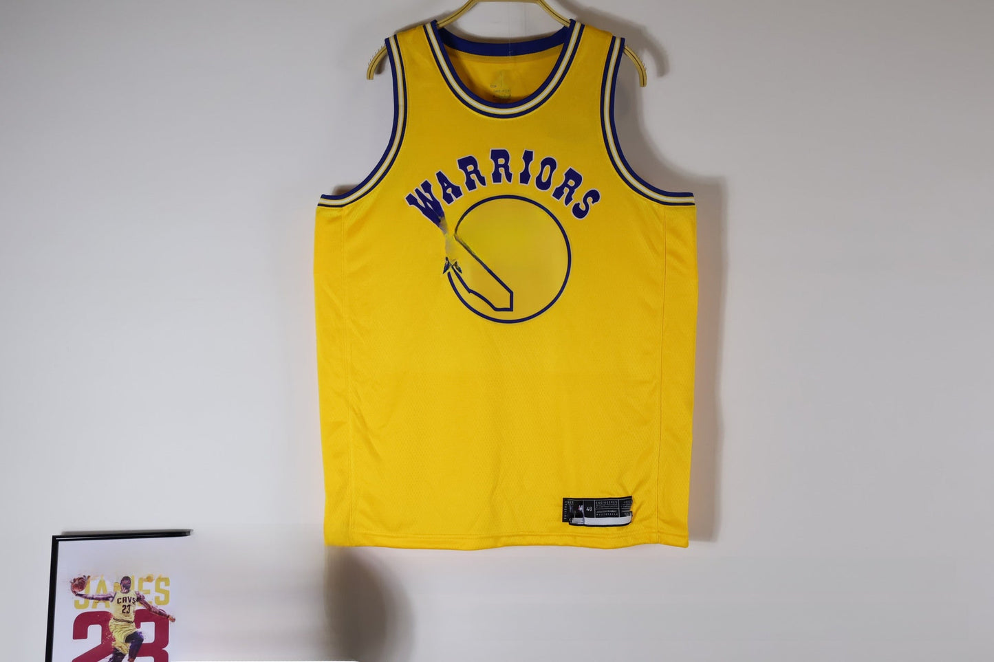 Retro Basketball Jersey Warriors Edition Colouronova