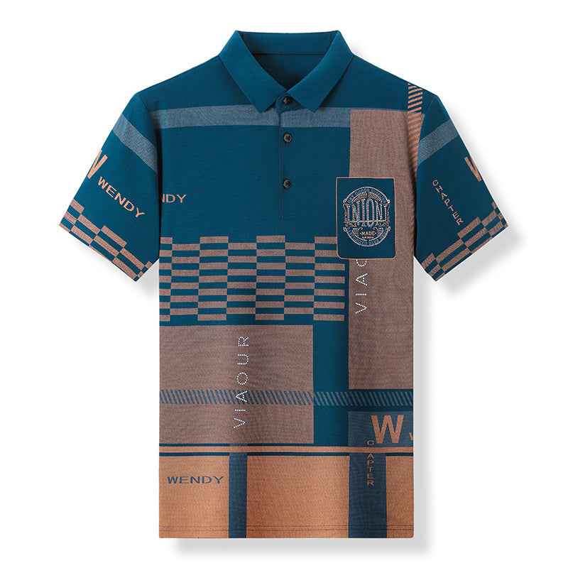 Mens Casual Short Sleeve Polo Shirt
