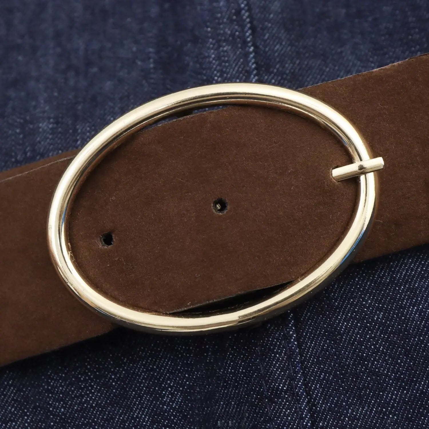 KONDALA Autumn Women Elegant Denim Belt Dress O-Neck Sleeveless Slim Long Dress 2025 Spring Fall Lady Casual Simple Denim Dress - Colouronova