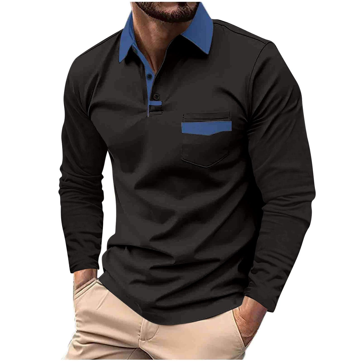 Long-sleeve polo shirt Colouronova