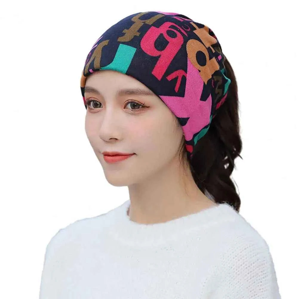 Scarf Neck Collar Multi-functional Scarf Breathable High Elastic Thickened Winter Warm Face Guard Headwear Cycling Scarf Hat