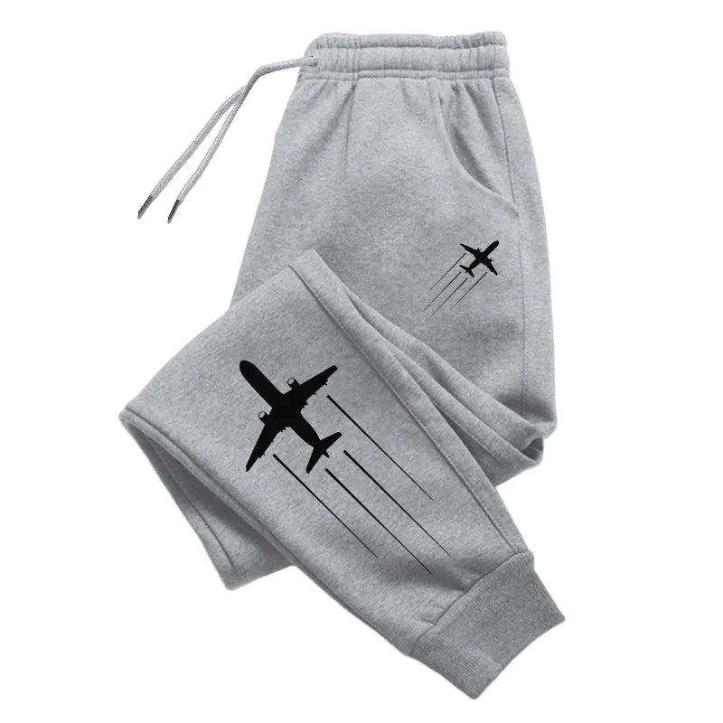 Men's casual pants hot selling autumn and winter printed multifunctional drawstring women's gym jogging casual sports pants - Colouronova