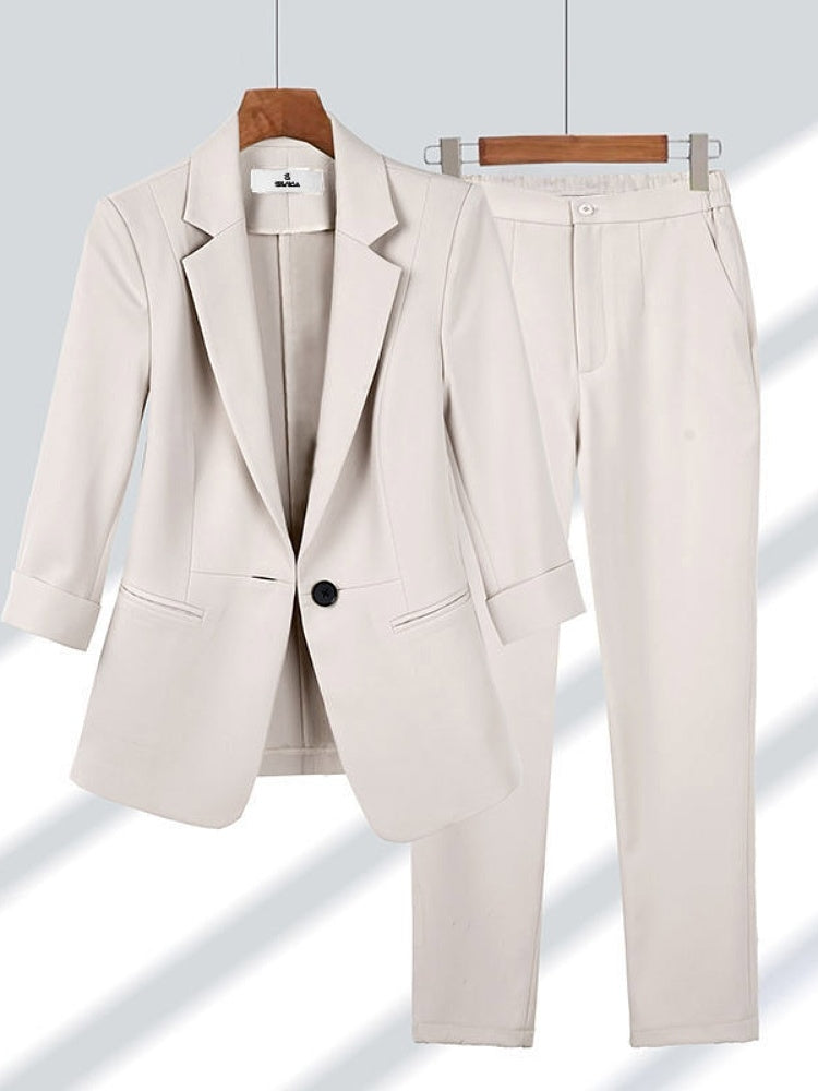 Women's Slim-Fit Professional Suit Set Colouronova