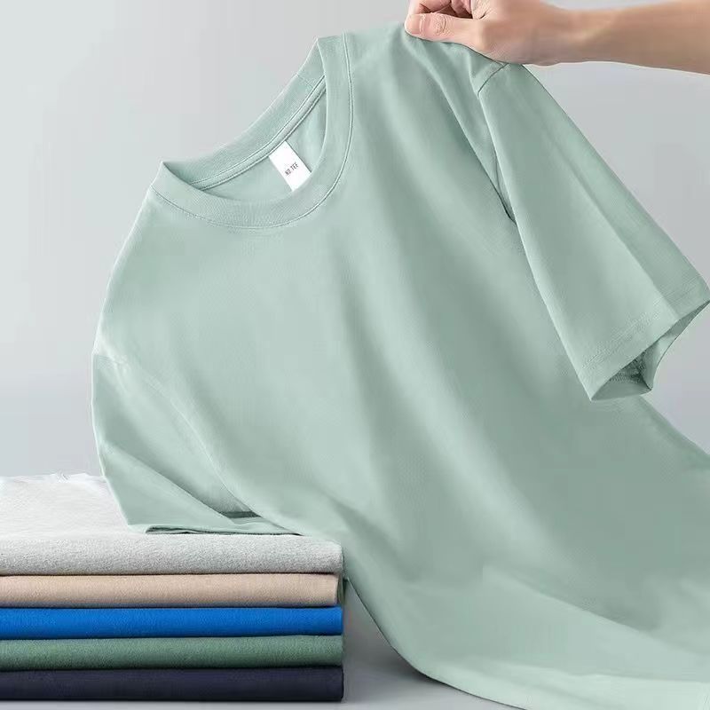 Mens Solid Color Short Sleeve T-Shirt Colouronova