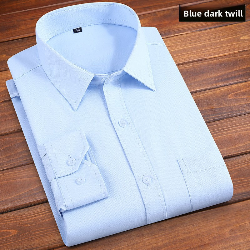 Long-sleeved solid-color men's shirt Colouronova