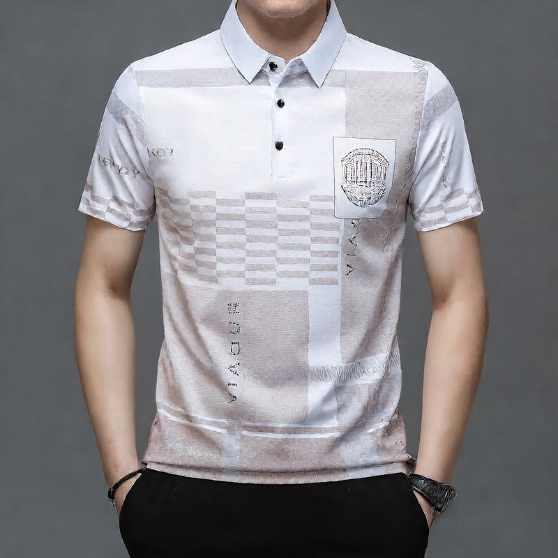 Mens Casual Short Sleeve Polo Shirt Colouronova