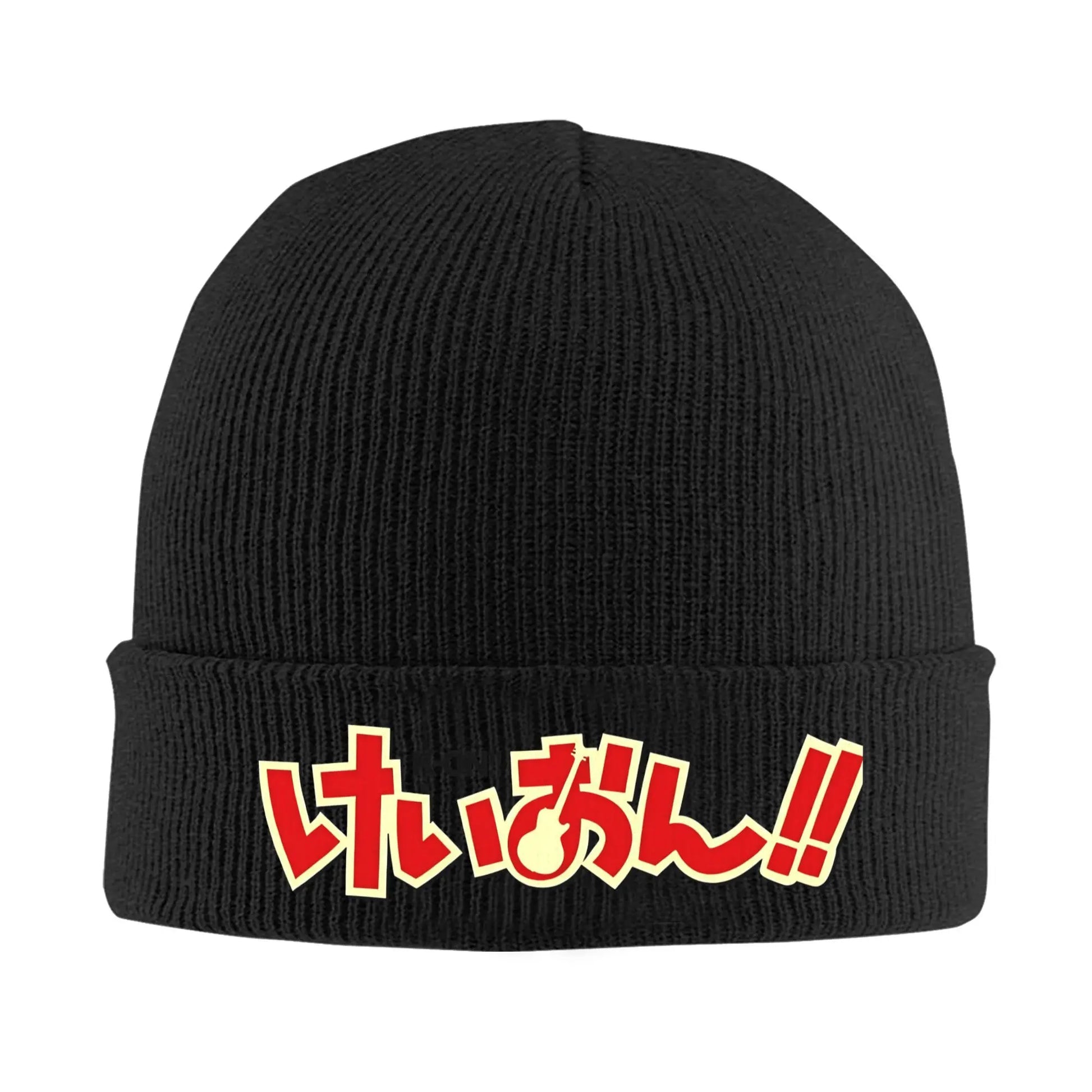 K-on logo Knitted Caps Women's Men's Skullies Beanies Autumn Winter Hats Acrylic  Warm Melon Cap - Colouronova