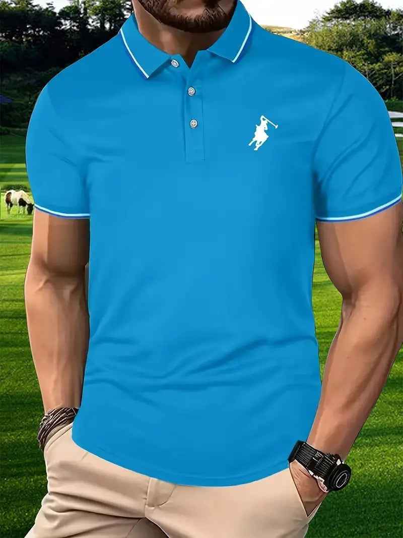 Printed buttoned short-sleeved shirt