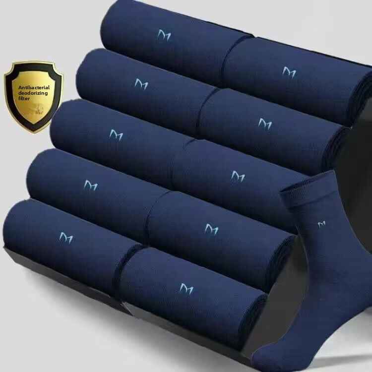 Cotton socks, men's mid-calf socks