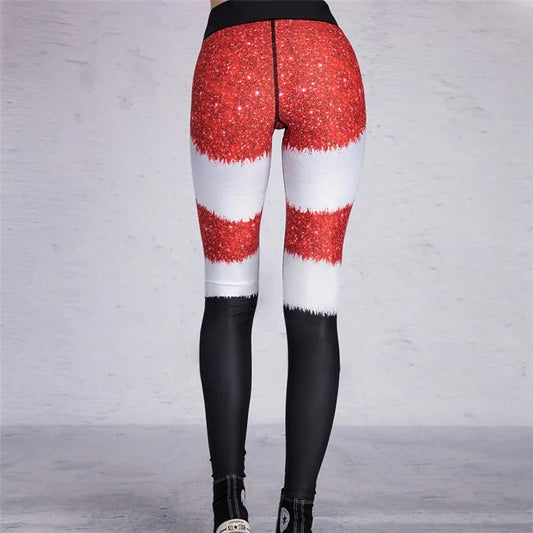 High Waist Fashion Leggings Women Fitness Running Yoga Leggings Christmas printed LeggingsPants  Gym Tight Leggings - Colouronova