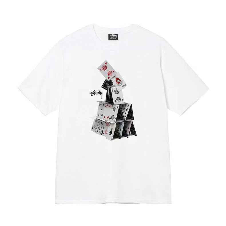 Loose short-sleeved T-shirts for men and women in summer