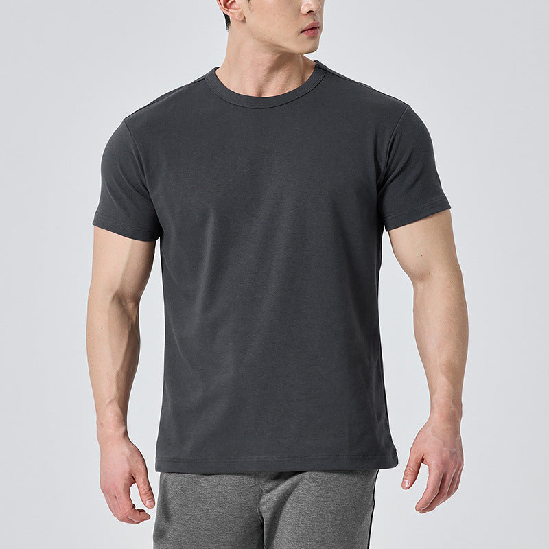 Men's short-sleeved round-neck fitness exercise Colouronova