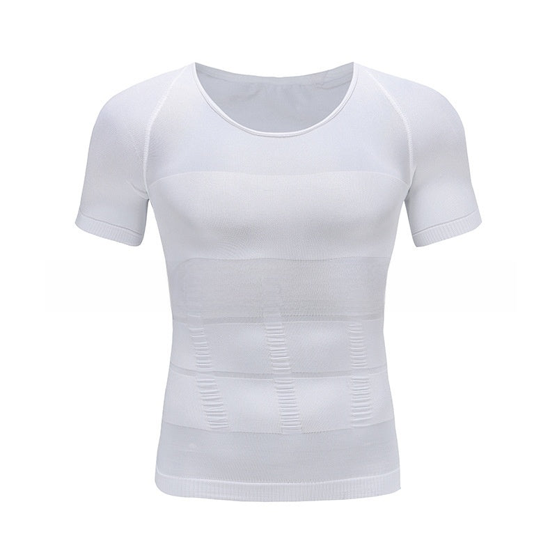 Men's Body Shaping Short Sleeve T-Shirt Colouronova