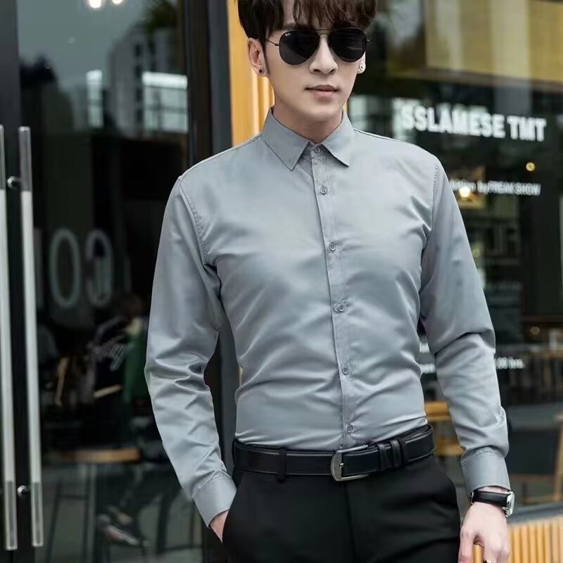 Men's long-sleeved formal dress shirt Colouronova