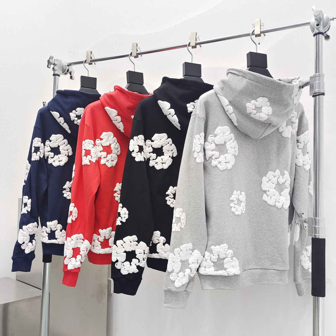 Heavyweight Fleece-Lined Hooded Sweatshirt with Unique Print