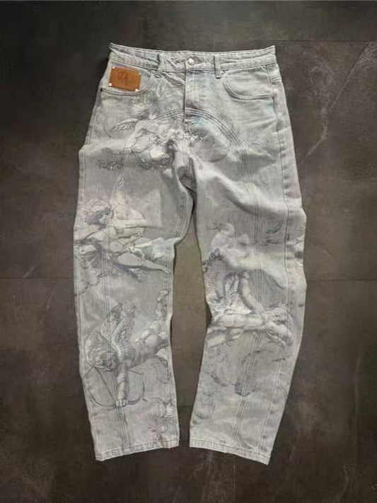 Mens Denim Trousers Colouronova