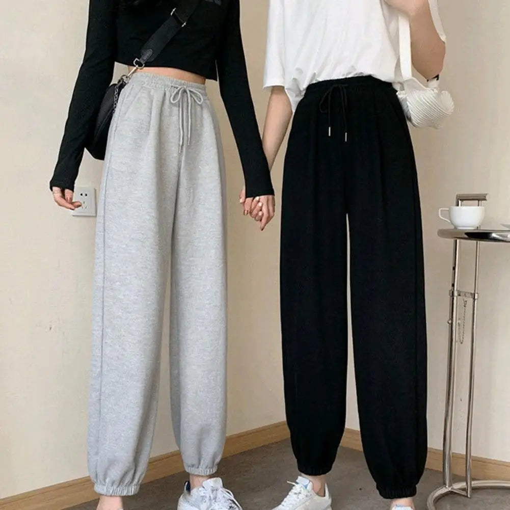 Winter Warm Fleece Pants Women 2023 Lambswool Thick Heavy Cotton Thermal Sweatpants Male Trousers Casual Fashion Men Joggers - Colouronova