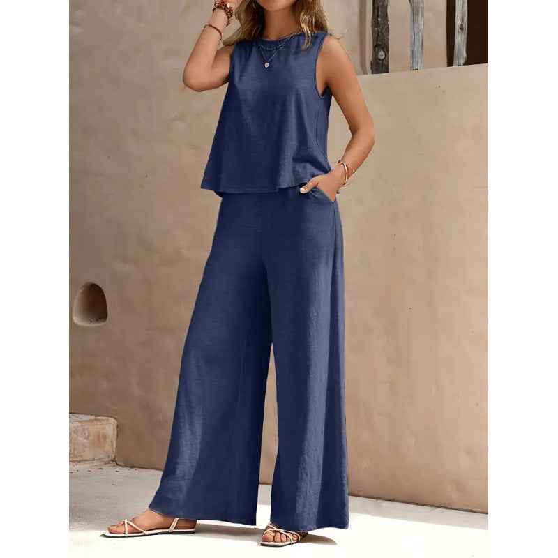 Womens Two Piece Vest and Pants Set
