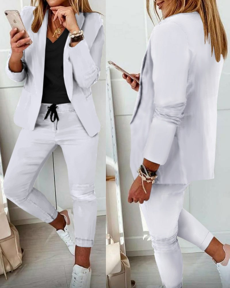 Casual Women Suit Fashion Set Colouronova