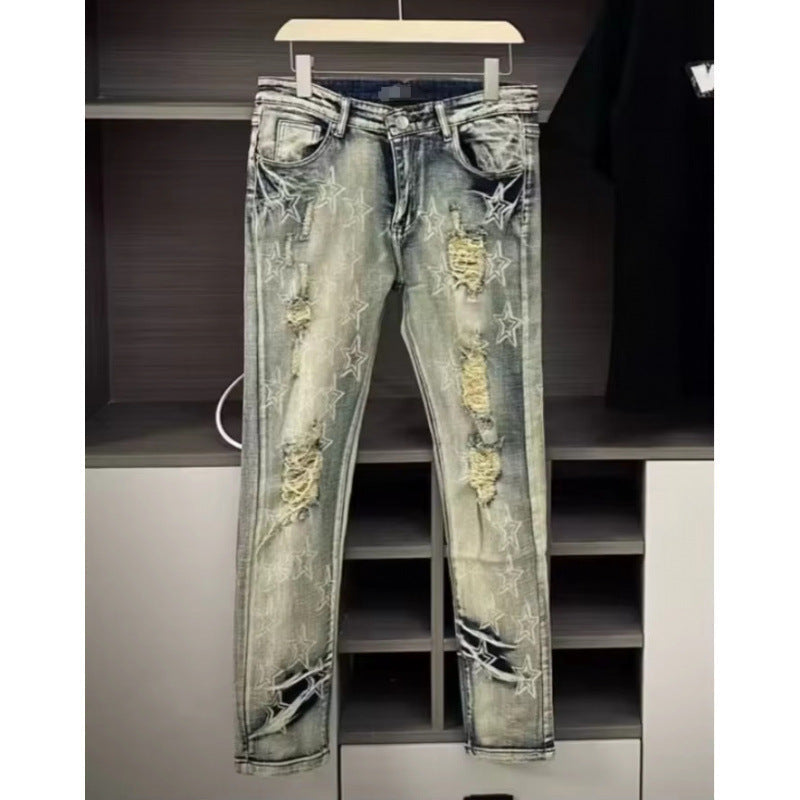 mens cotton jeans Colouronova