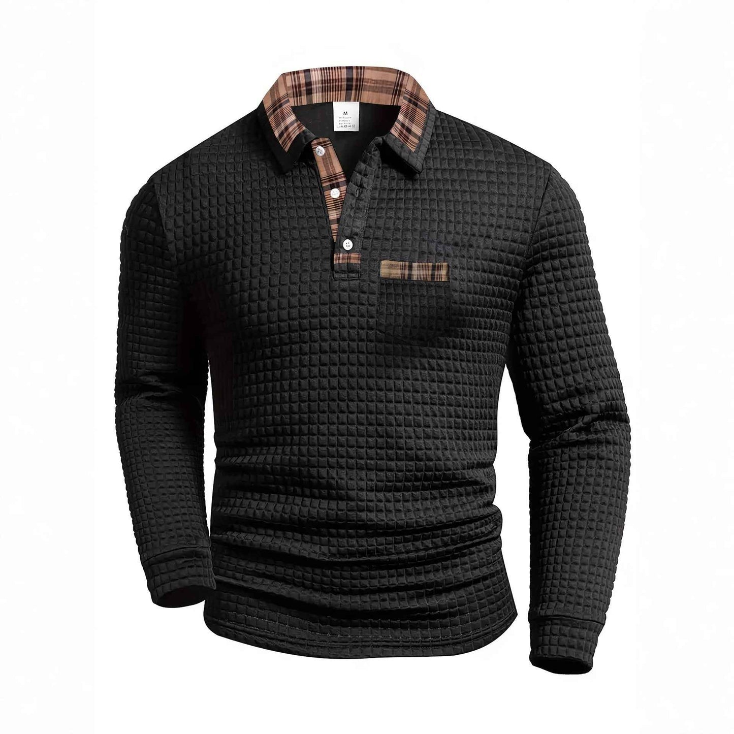 Classic Checkered Mens Polo Shirt