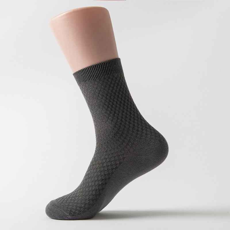Bamboo fiber men's sweat-absorbing and breathable socks