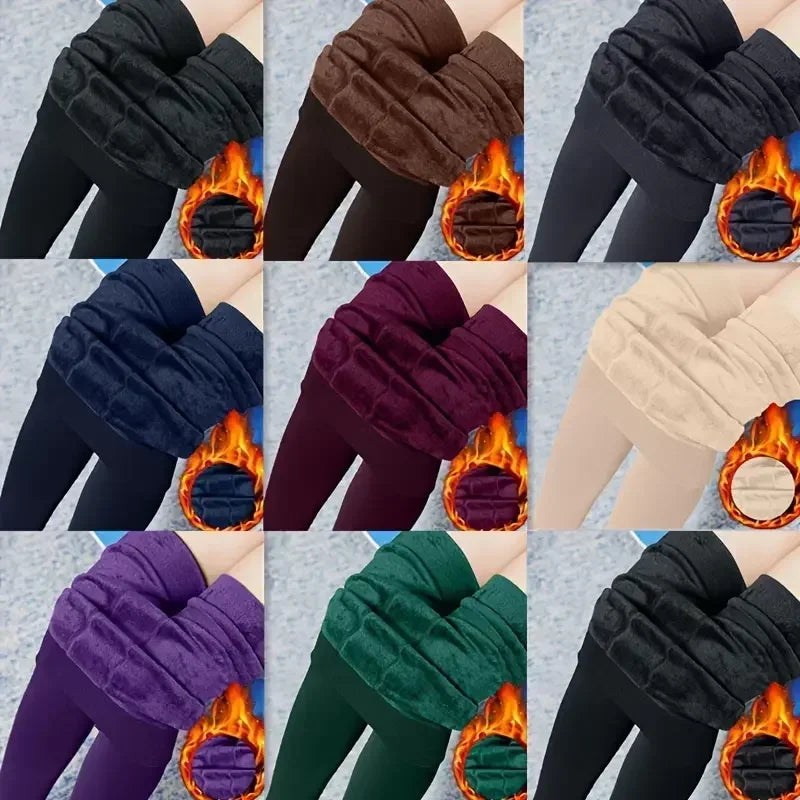 2025 Fleece Lined Tights Women Thermal Pantyhose for Women Winter Panty Polar Skin Black Effect Stockings Women's Thermal Sock - Colouronova