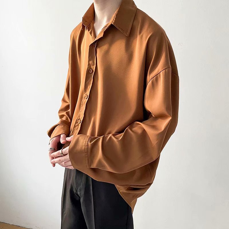 Draped  Long-sleeved Shirt Colouronova