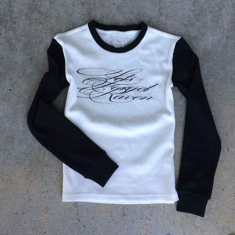 American Long-sleeved T-shirt Diablo Vintage Print