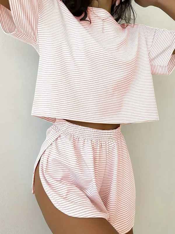 Women's short-sleeve shorts pajamas