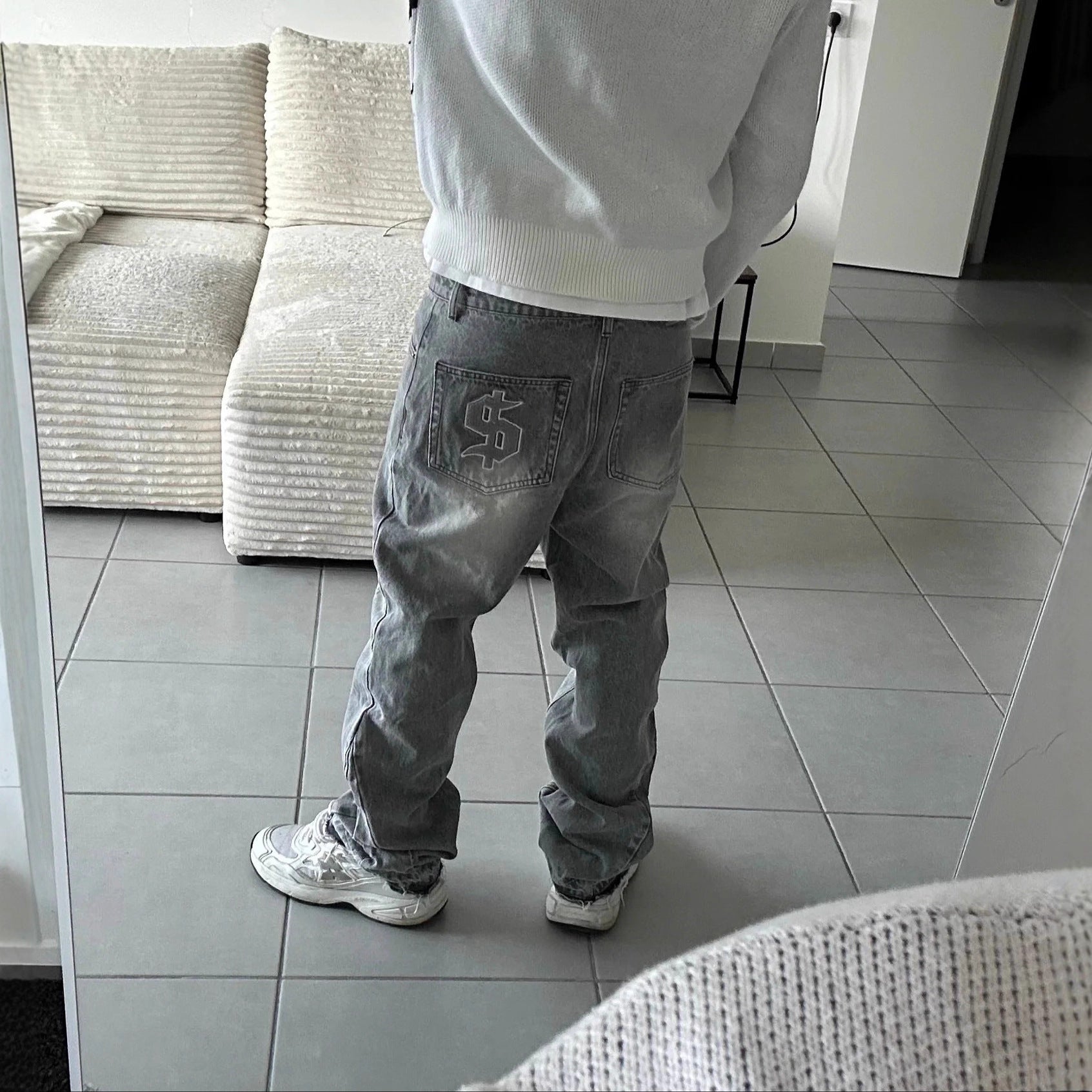 High Street washed jeans Colouronova