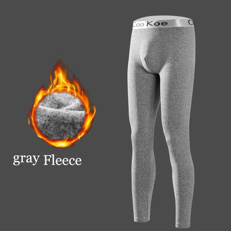 Men Long Johns Thermal Skin-Friendly Underwear Winter Warm Long Pants Male Soft Elastic Leggings Comfortable Tights - Colouronova