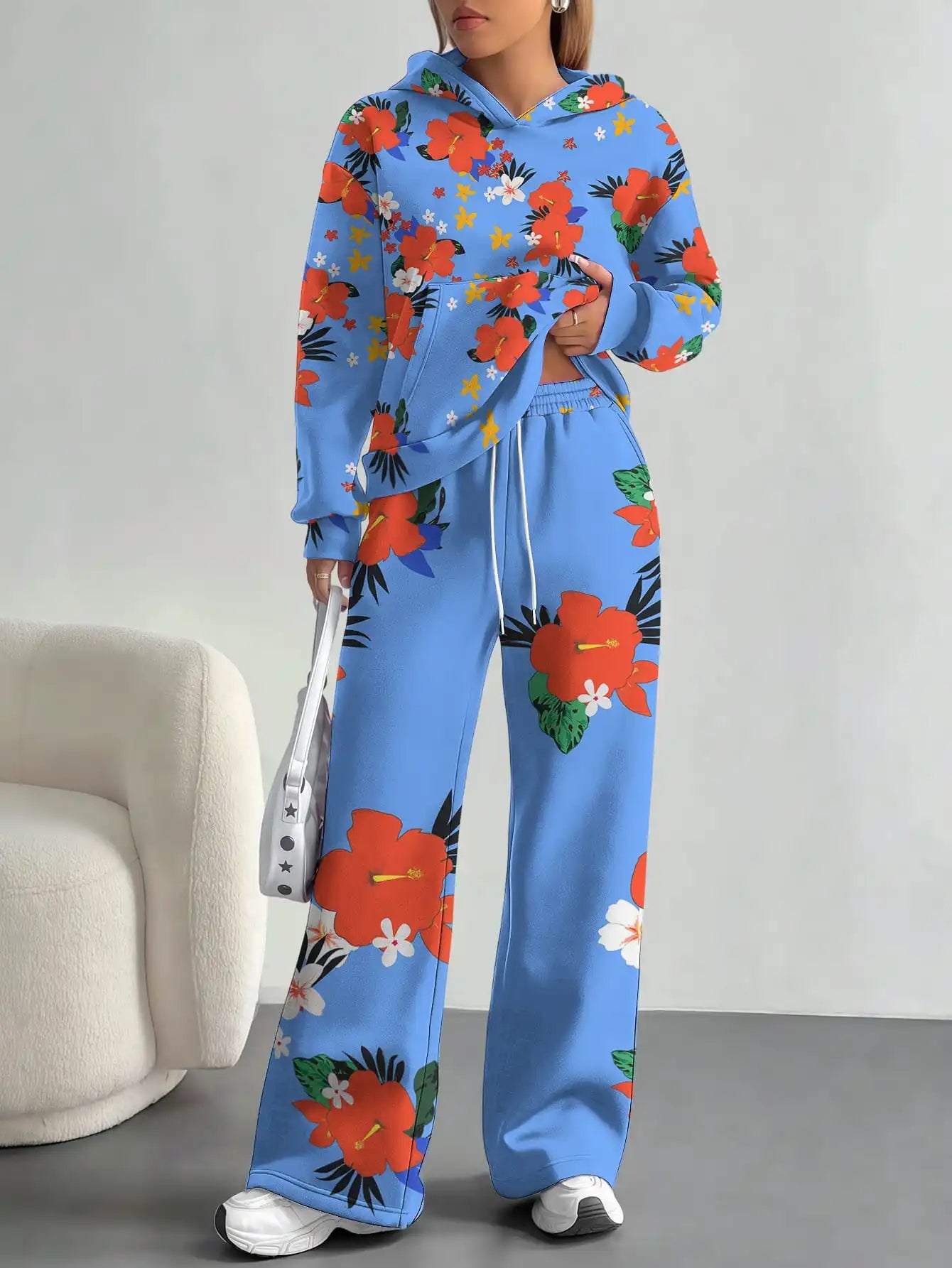 Retro ethnic style foreign trade 2025 floral pattern new hot style autumn and winter new fashion casual European and American - Colouronova